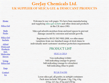 Tablet Screenshot of geejaychemicals.co.uk